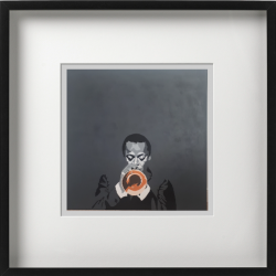 Buy a fine art limited edition of Miles Davis, hand finished with 23 carat gold leaf
